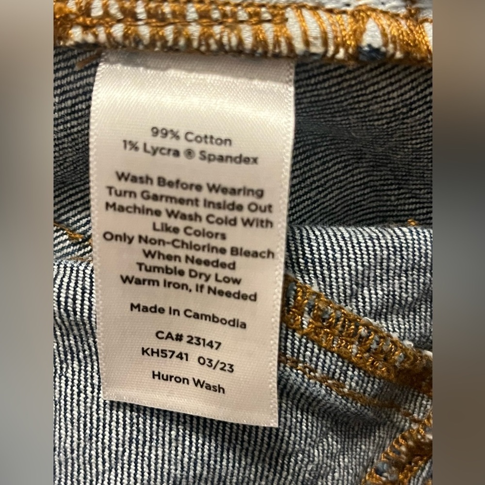 Talbots High Waist Straight Relaxed Jeans Womens 6 Michele Blue Medium Wash - Picture 11 of 11